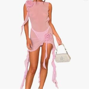 Fanci pink flower dress